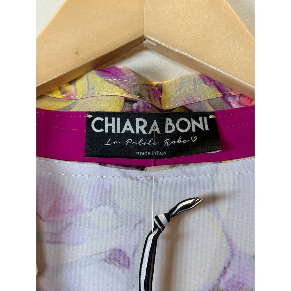 Chiara Boni Pink and Yellow Button Down Shirt - Picture 5 of 8